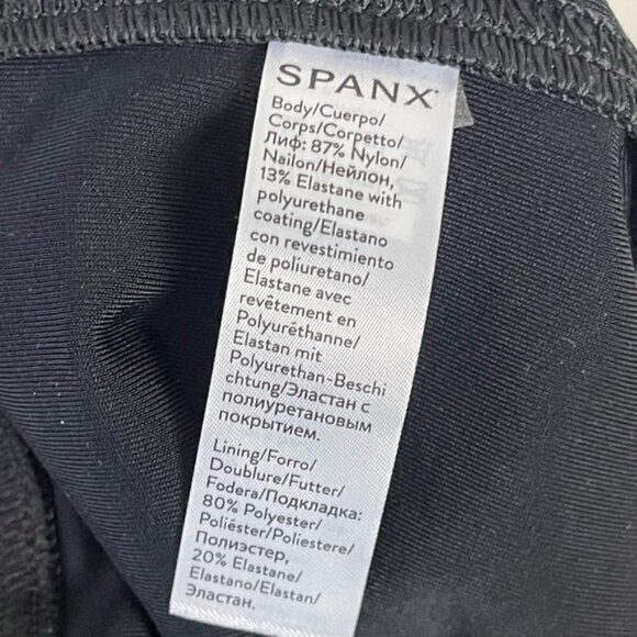 SPANX Faux Leather Leggings black size medium - Picture 10 of 14